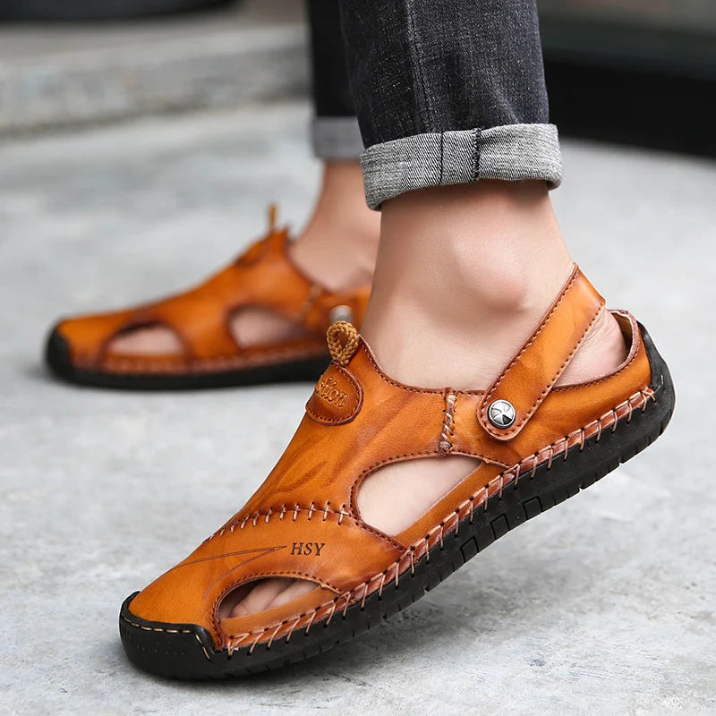 FitSole Armon • Orthopedic Leather Sandals