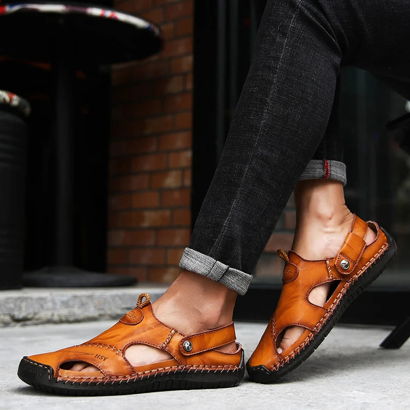 FitSole Armon • Orthopedic Leather Sandals