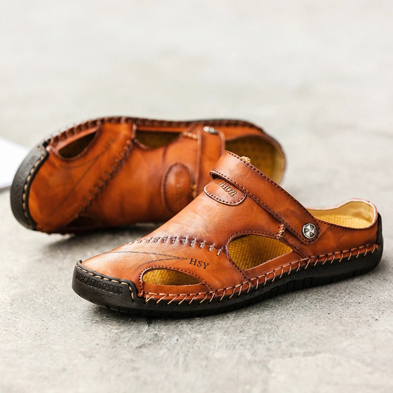 FitSole Armon • Orthopedic Leather Sandals