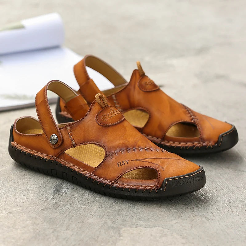 FitSole Armon • Orthopedic Leather Sandals