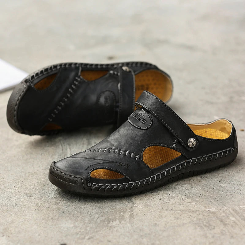 FitSole Armon • Orthopedic Leather Sandals