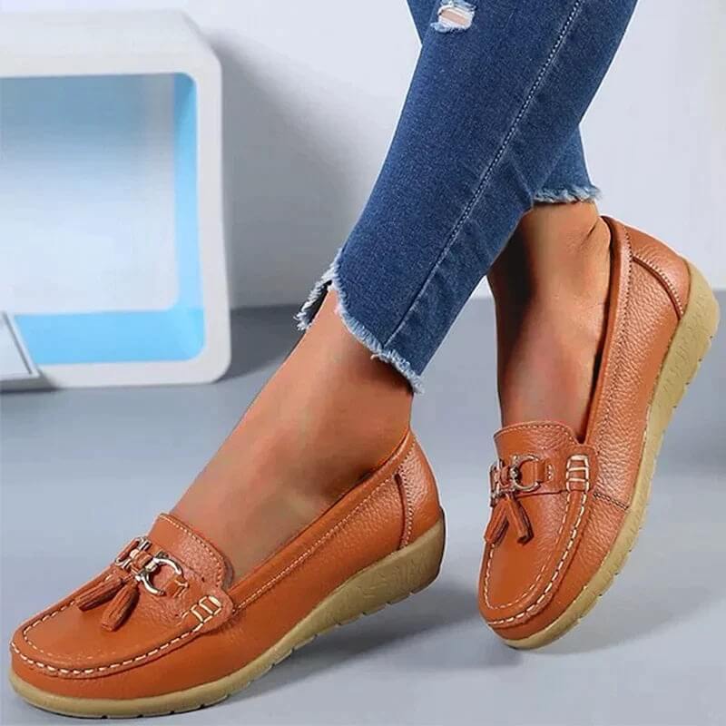 Orthopedic Leather Moccasin - FitSOLE